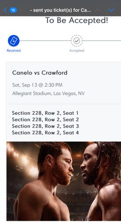 Canelo Vs Crawford Tickets