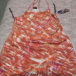 Nwt Womens Xl Multicolored  Dress Ingear Made In USA 