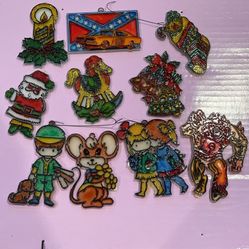 （#3）Vintage Christmas Ornaments Lot Of 10