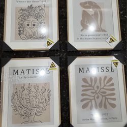 Price Drop - Matisse Neutral Wall Art 4 Pieces
