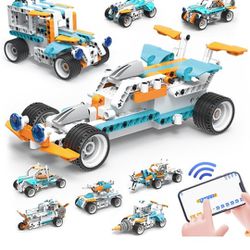 9 in 1 Building Toys for Ages 6 7 8 9 10 11 12 13 with APP & Remote Control, 320 PCS STEM Projects for Kids Ages 8-12, Gifts for Boys

