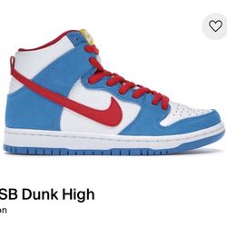 NEW 2020 NIKE SB DUNK HIGH “Doraemon” Sz10