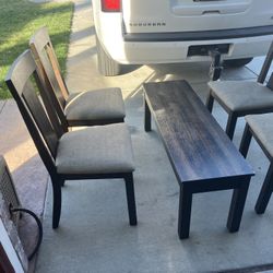 4 Chairs Coffee Table 