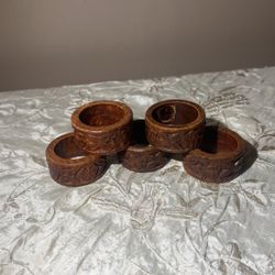 Hand Carved Napkin Rings