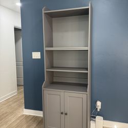 Like-New IKEA Gray Cabinet 
