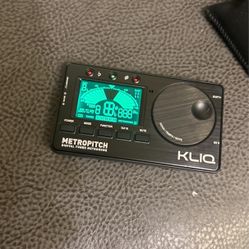  KLIQ MetroPitch - Metronome Tuner for All Instruments - with Guitar, Bass, Violin, Ukulele, and Chromatic Tuning Modes (MetroPitch, Black)