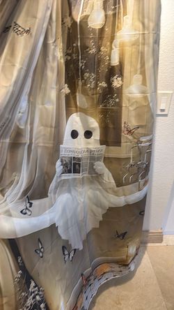 Halloween decor curtain