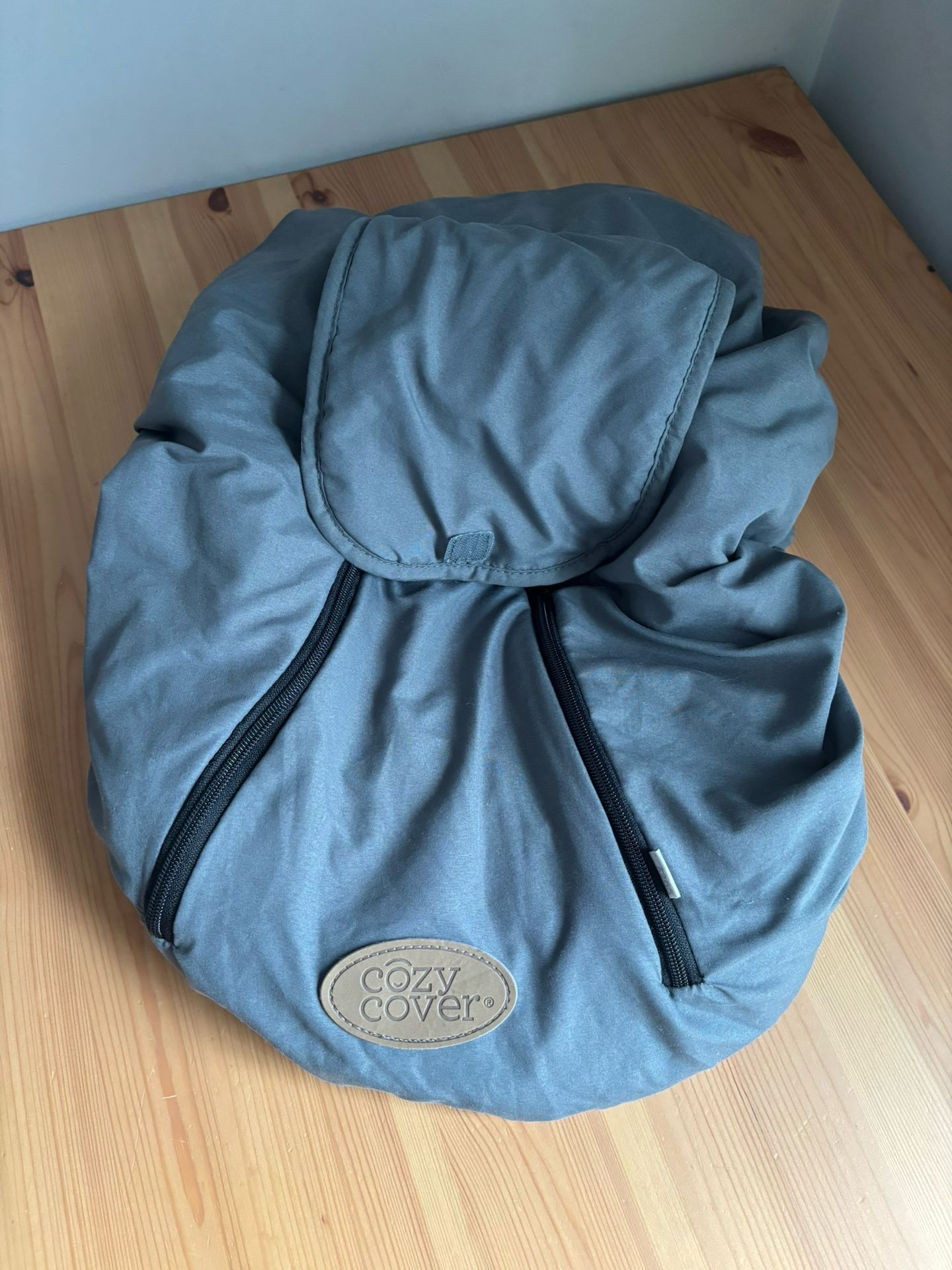 Cozy Cover 2-in-1 Infant Carrier Baby Car Seat Cover Gray All Season Protection
