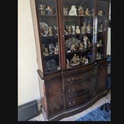 Antique Wood China Cabinet....$380.....PU 40th 