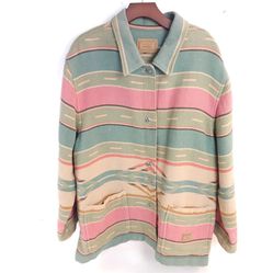 Ralph Lauren Oversized Button Up Shirt Jacket Vintage Aztec CL