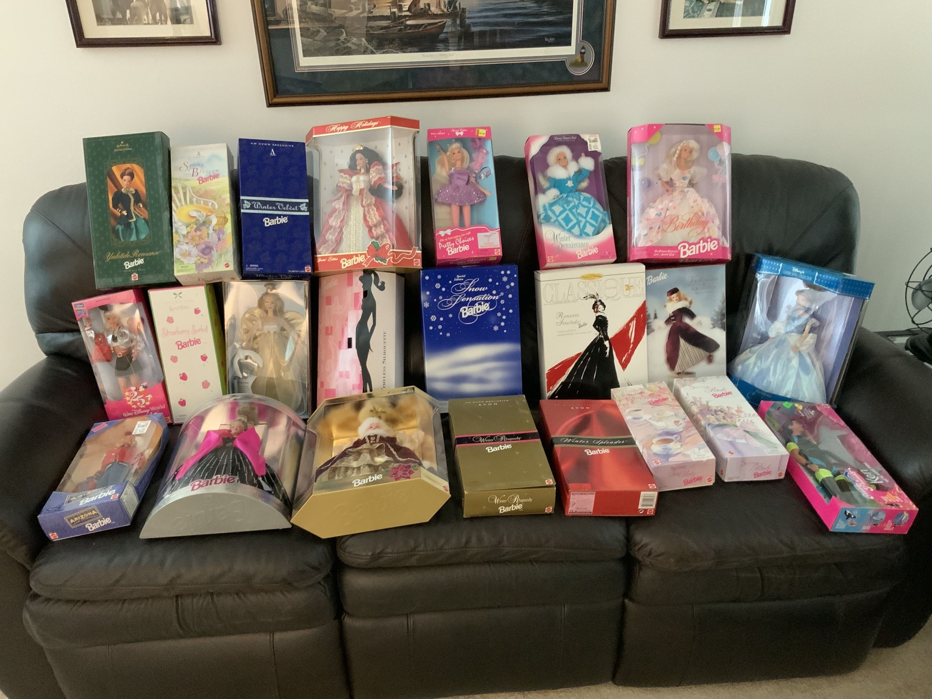 Lot of 23 Barbie dolls New in Original Boxes