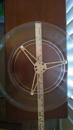 Glass microwave tray