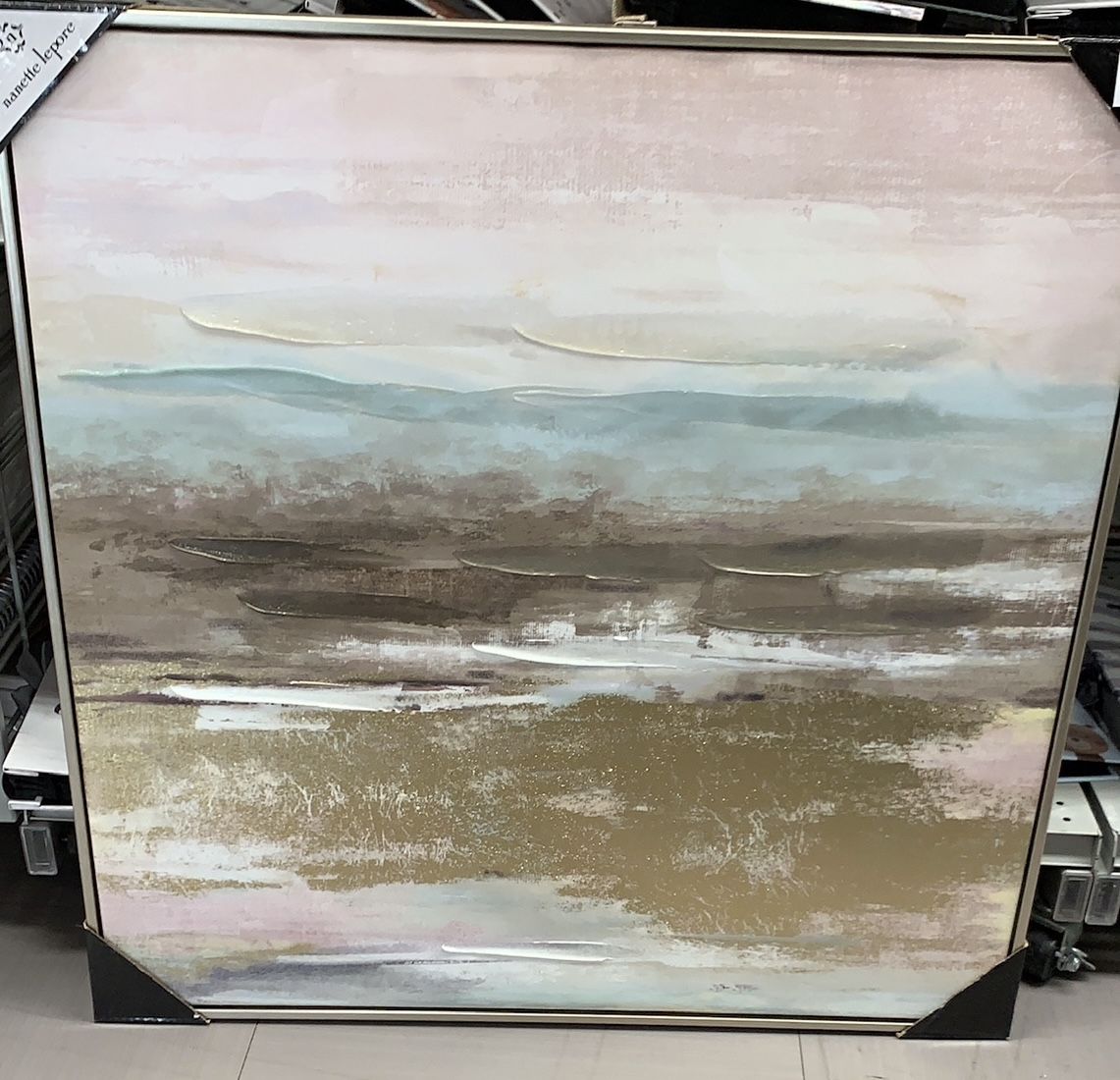 Framed Pastel Abstract Wall Art