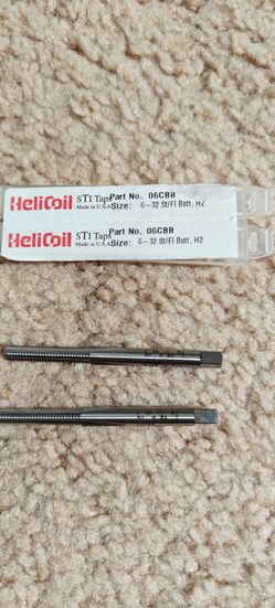 (2 )Pieces HeliCoil STI (Screw Thread Insert) Taps, part number 06CBB