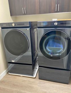 Samsung smart front load Washer and Dryer Set.