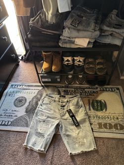 purple jean shorts size 32