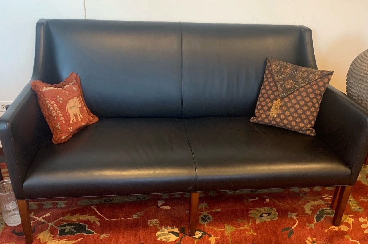 Black Leather Couch