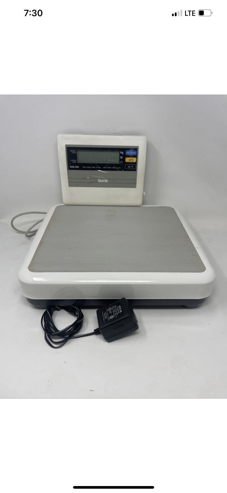 Tanita BWB-800A Digital Medical Scale NTEP Class 3 III 440lb/200kg Works Great