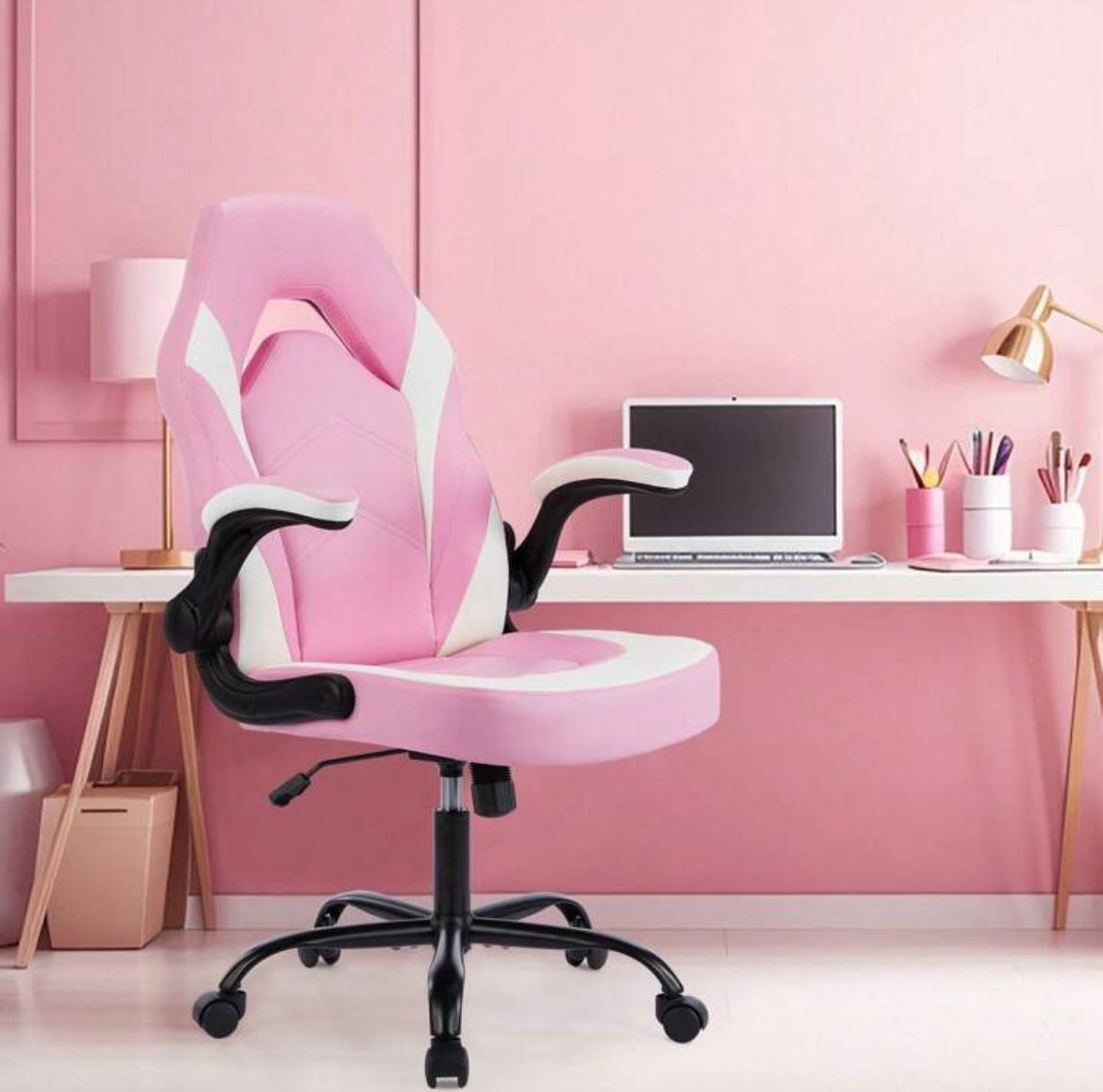 pink gaming office chair