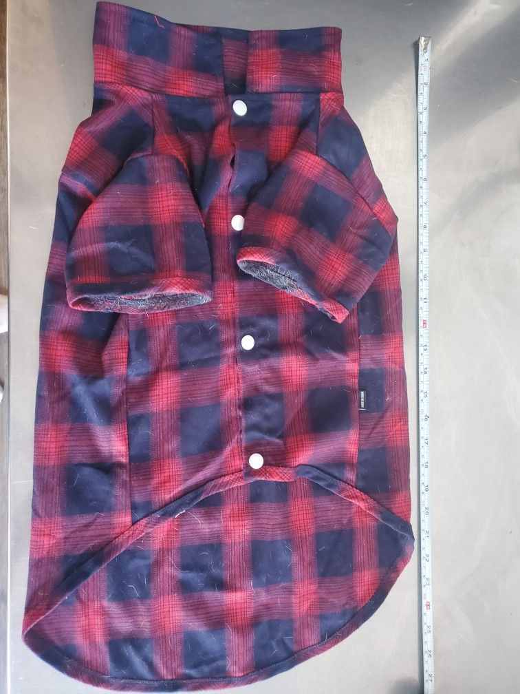 Large Dog Flannel Shirt