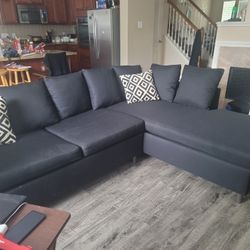 Black 9 Pillow Couch