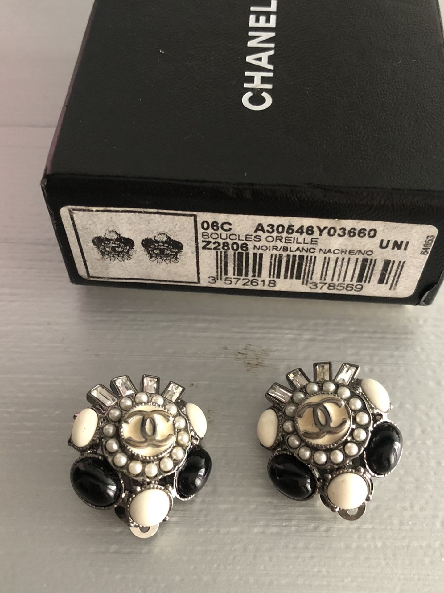 Chanel Clip On Earrings Authentic