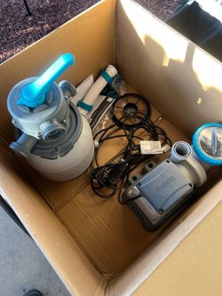 Above ground pool pump and filter