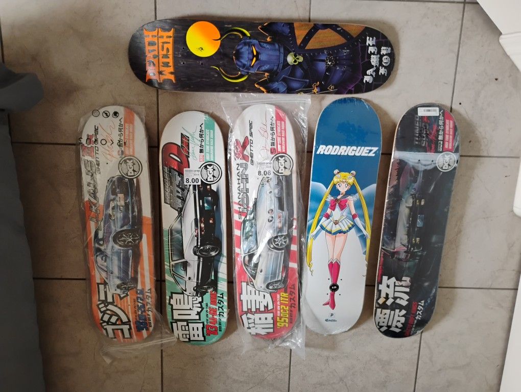New Skateboarding Decks 