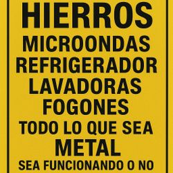 Recojo Todo Lo Que Sea Metal 