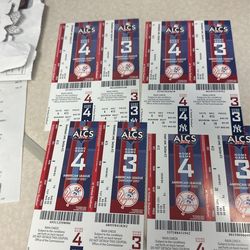 Various Ticket Stubs 2009 Yankees Playoffs