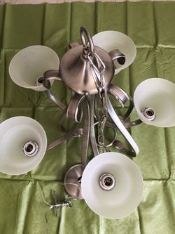 Brushed Nickel Hanging Light