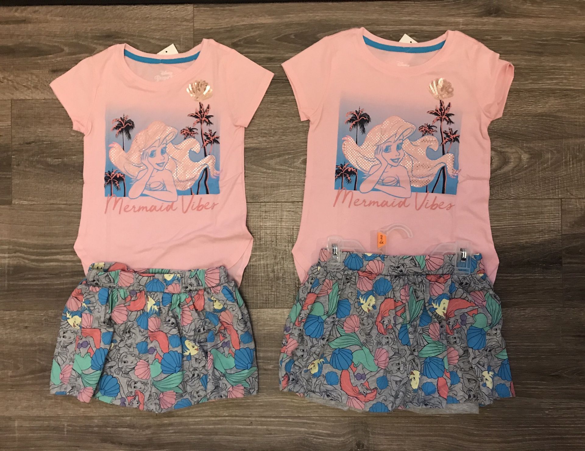 Little Mermaid Outfits (brand new) - sizes 4/5 and 6/6X