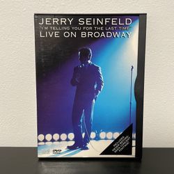 Jerry Seinfeld Im Telling You For the Last Time DVD Live On Broadway Comedy 1999