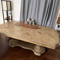 Solid Wood Table And Buffet