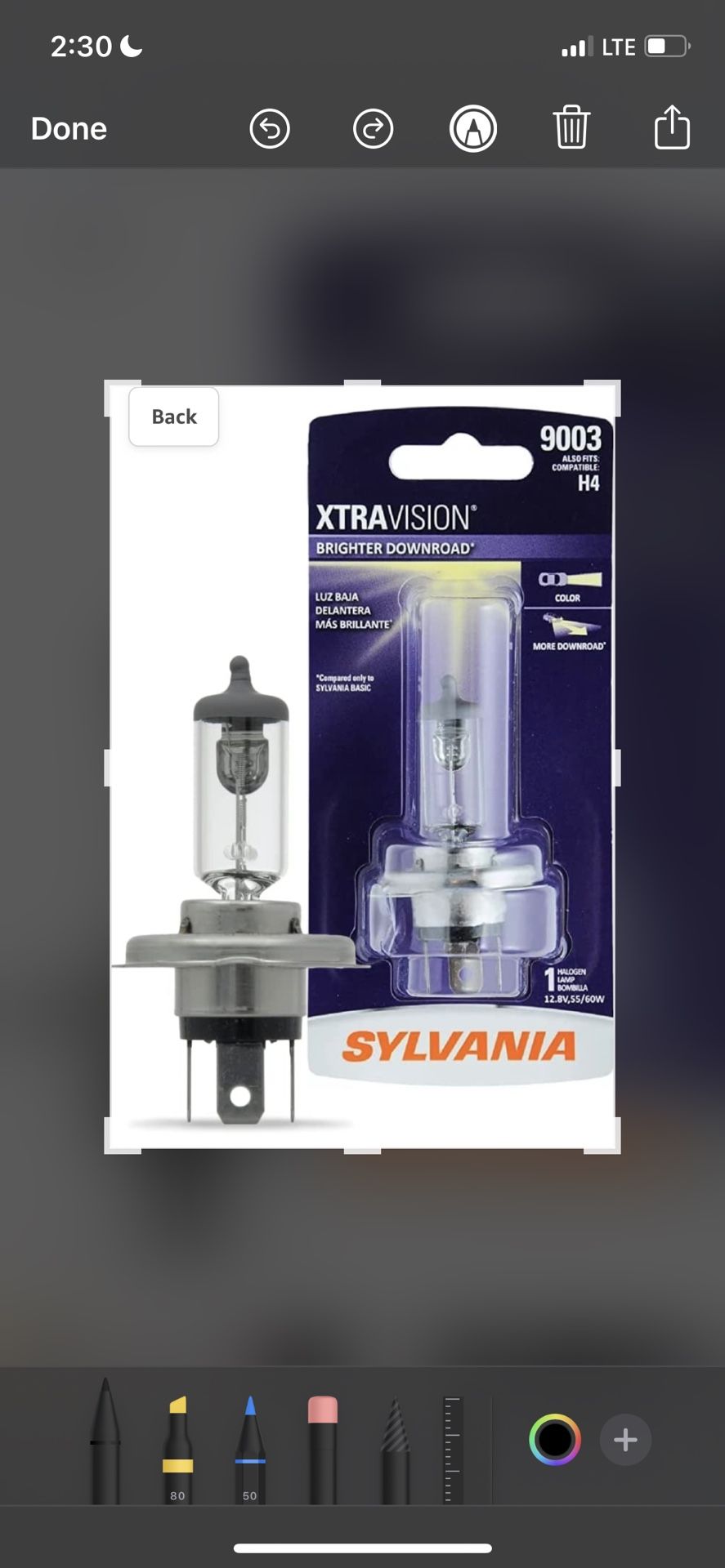 Sylvania - For 2004-2006 Prius Halogen Headlight Bulb, High Beam, Low Beam and Fog Replacement Bulb (for Contains 1 Bulb)