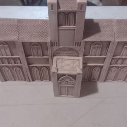 Enesco Pillars Cathedral 8-Piece Nativity Set, 9-Inch Inscribed With Christmas Eves Prayer