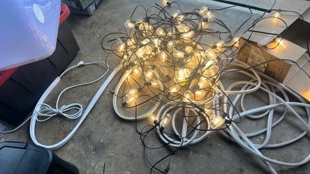 Outdoor String Lights with Edison Bulbs