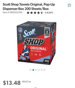 Scott Shop Towels Original, Pop-Up Dispenser