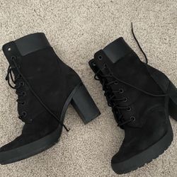 Timberland Boots Black Ladies 6.5 