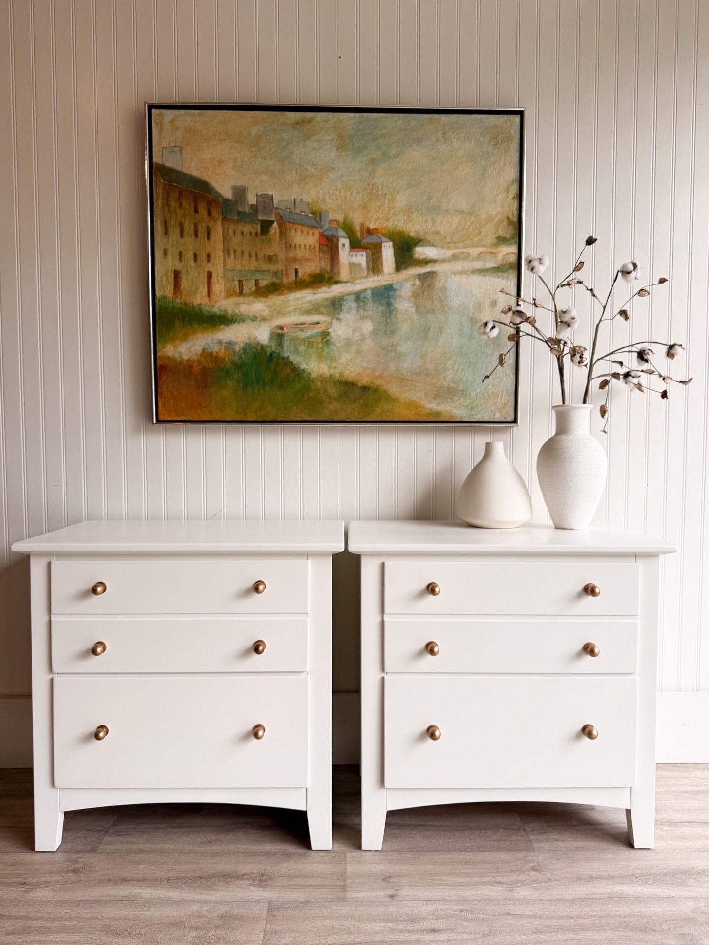 Set of 2 Spacious Fully Refinished Nightstands by Stanley! 🌿 Bedside Tables & Side Tables!