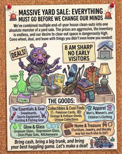 Huge yard estate sale