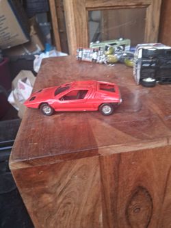 Red Die-Cast Sports Car Toy Model