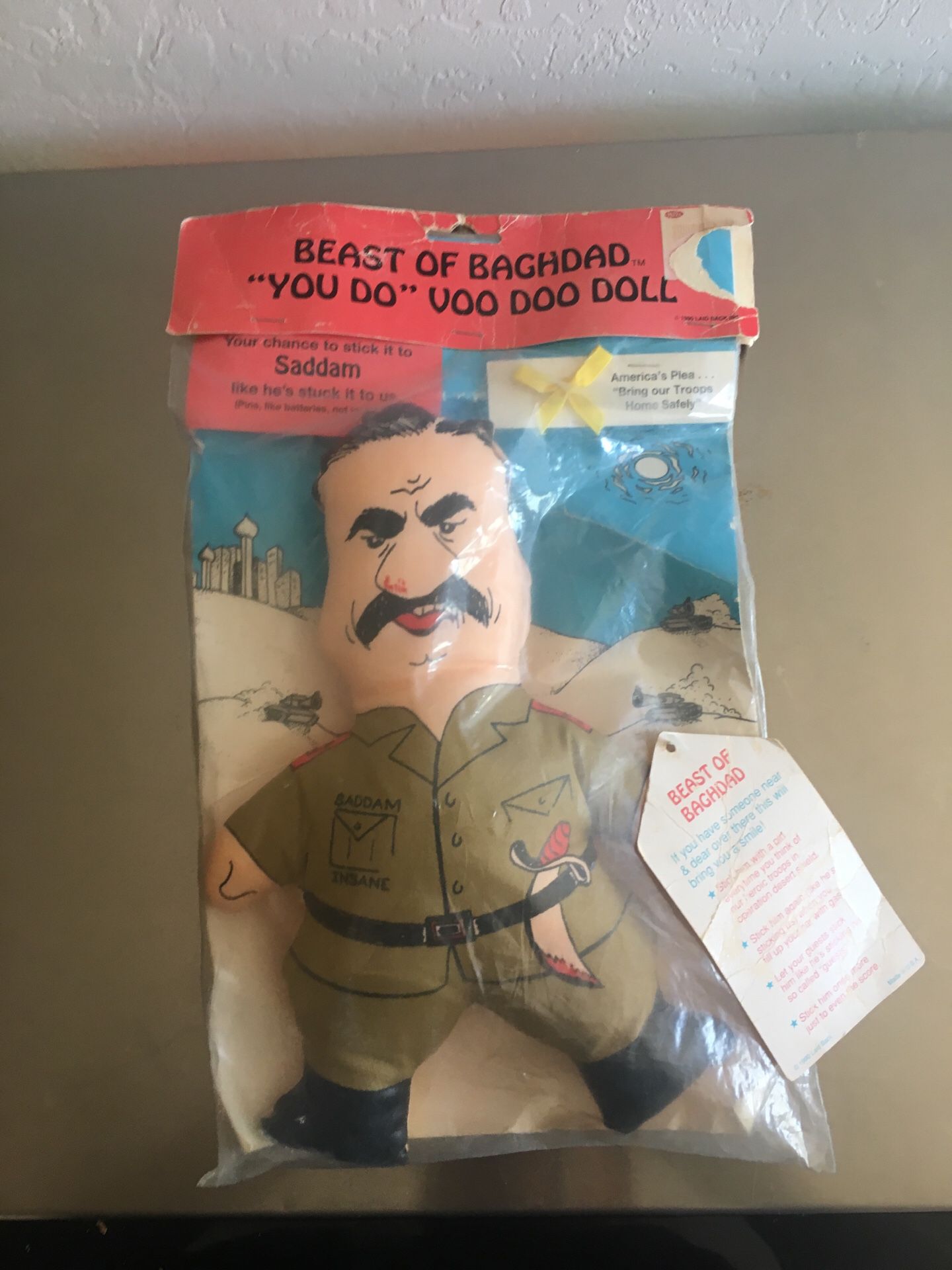 Saddam Hussein Iraq Desert Storm 1990 doll