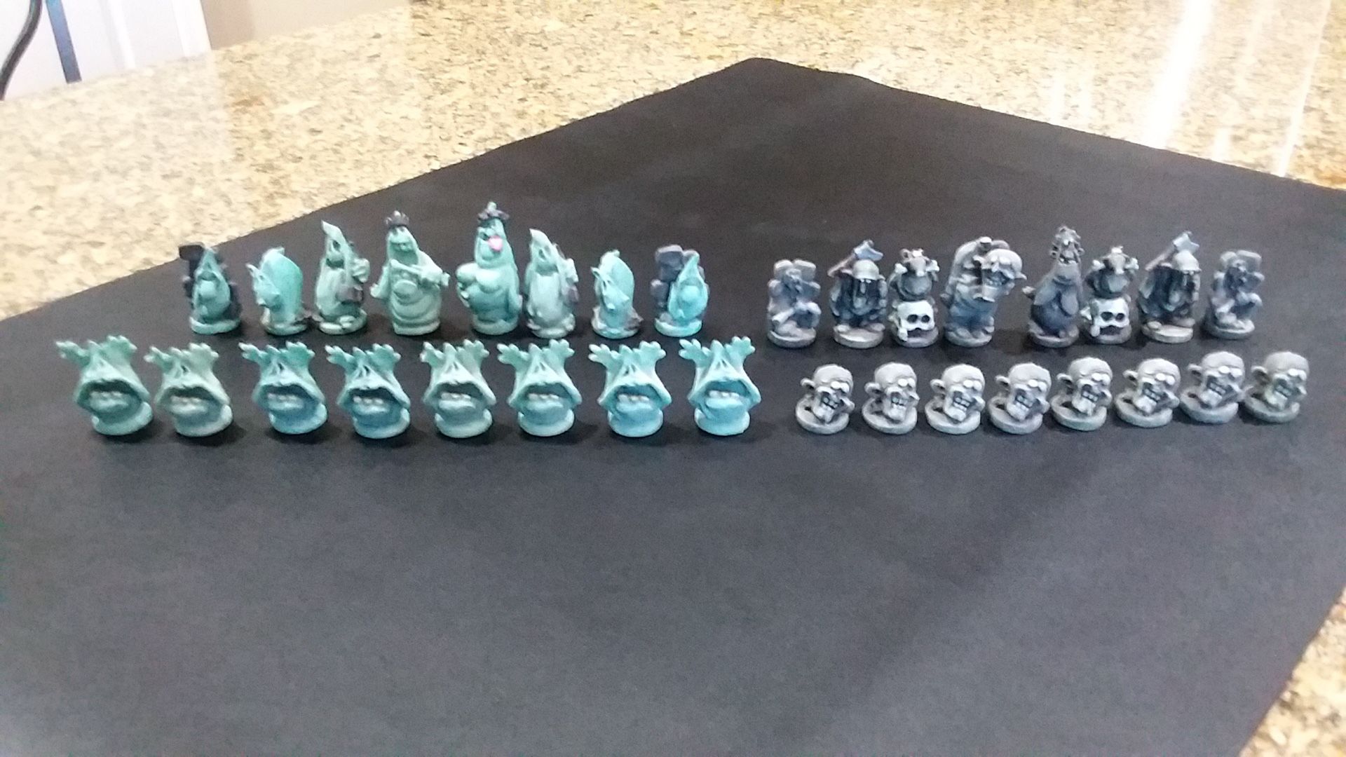 Paola Chiari Ghosts And Undead Zombies Chess Pieces