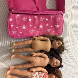 American Girl Dolls, Our Generation RV, Our Generation Coffee Stand. 