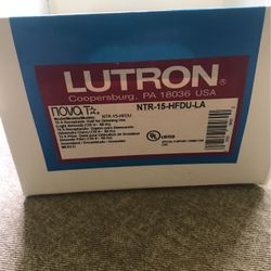 LUTRON NOVA NTR-15-HFDU-LA 15A RECEPTACLE HALF FOR DIMMING USE. LIGHT ALMOND 