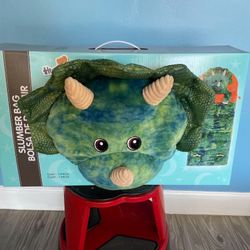 **NIB**  DINOSAUR HOODED SLEEPING BAG TRICERATOPS 