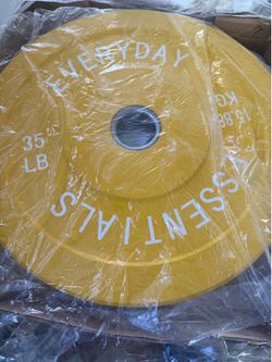 Brand New Everyday Essential 35lb Bumper Plates
