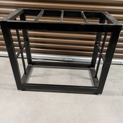Metal Stand With Glass Top