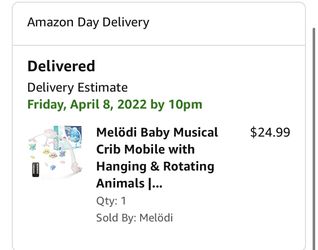 Musical Baby Crib Mobile with Hanging & Rotating Toys-BRAND NEW IN BOX!